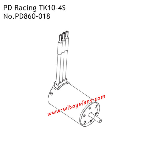 PD Racing 1/10th TK10-4S RC Car Parts 4S Motor PD860-018