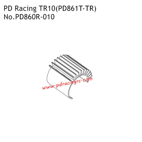 PD Racing TR10 PD861T-TR 1/10th RC Car Parts Motor Heat Sink PD860R-010