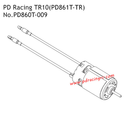 PD Racing TR10 PD861T-TR 1/10th RC Car Parts 570 Motor PD860T-009