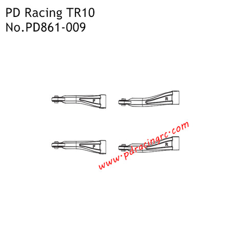 PD Racing TR10 Parts Front Rear Upper Arms PD861-009