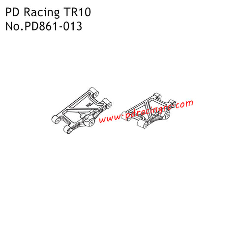 PD Racing TR10 Parts Rear Lower Suspension Arm PD861-013