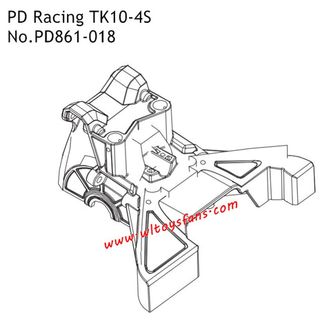 PD Racing 1/10th TK10-4S RC Car Parts Front Tower PD861-018