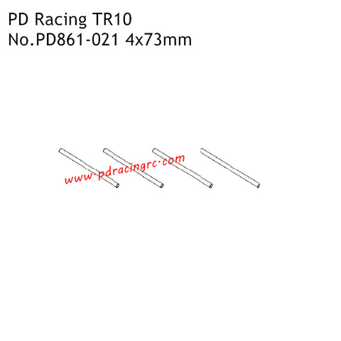PD Racing TR10 Parts 4x73mm Pin PD861-021