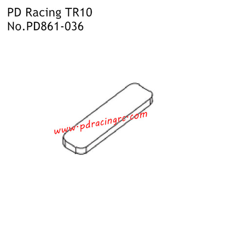 Motor Support PD861-036 Parts for PD Racing TR10 RC Car