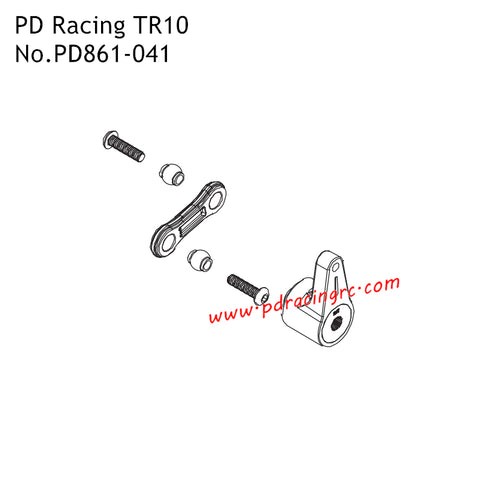 Servo Saver Unit PD861-041 Parts for PD Racing TR10 RC Car