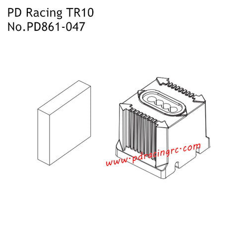 EVA Foam Tape and Battery Stop PD861-047 Parts for PD Racing TR10 RC Car