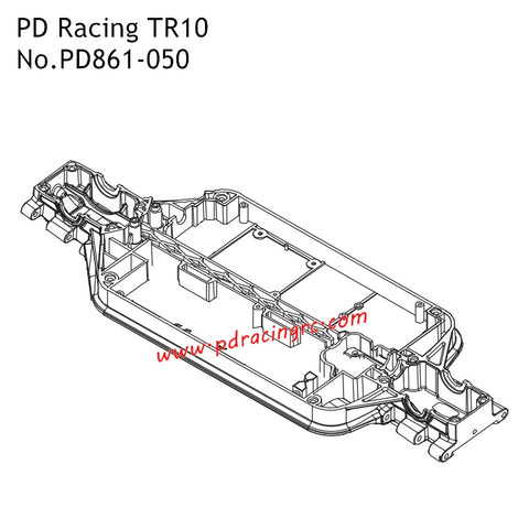 Chassis PD861-050 Parts for PD Racing TR10 RC Car