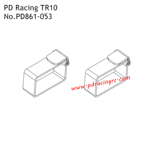 Battery Belts PD861-053 Parts for PD Racing TR10 RC Car