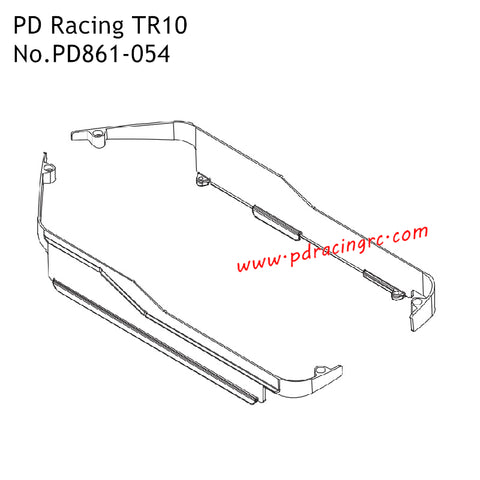 Side Guard PD861-054 Parts for PD Racing TR10 RC Car