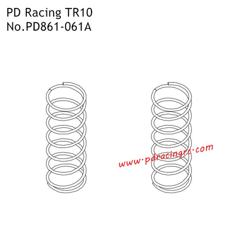 Front Shock Absorber Spring PD861-061A Parts for PD Racing TR10 High Speed Racing RC Truck (Copy)