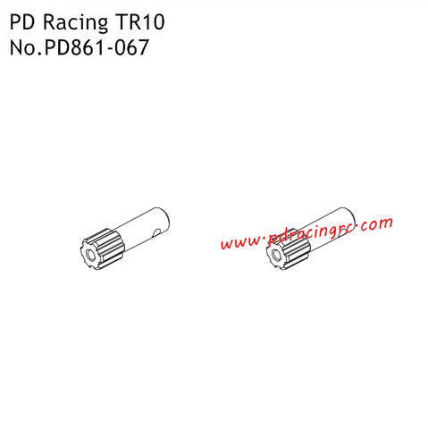 Differential Gear Shaft PD861-067 Parts for PD Racing TR10 High Speed Racing RC Truck