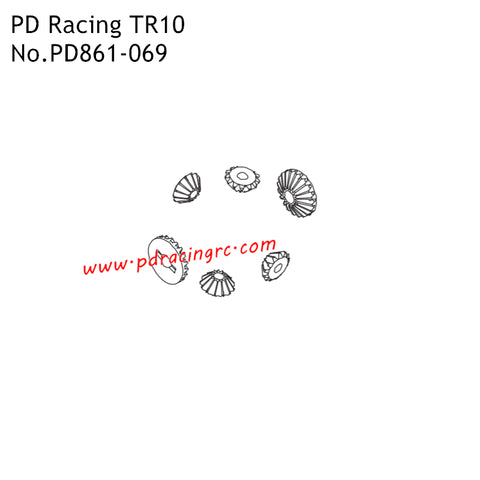 Centre Differential Inner Gear PD861-069 Parts for PD Racing TR10 High Speed Racing RC Truck