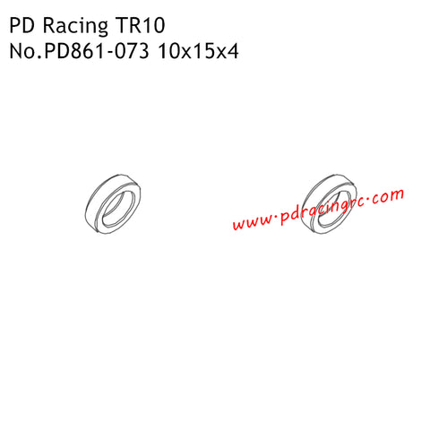 PD Racing TR10 RC Car Parts 10x15x4mm Bearing PD861-073