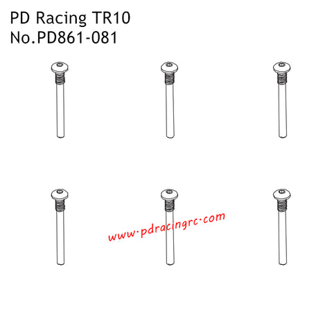 PD Racing TR10 RC Car Parts HM5x45 B Head Hex Screw PD861-081