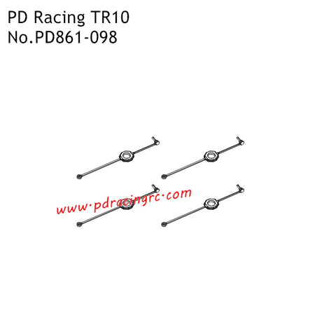 Body Clip Retainer PD861-098 Parts for PD Racing TR10 High Speed Racing RC Truck