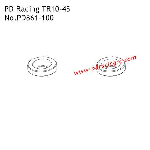 PD Racing TR10-4S RC Car Parts Tail Wing Gasket PD861-100
