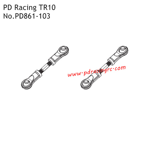 Front Steering Linkage PD861-103 Parts for PD Racing TR10 High Speed Racing RC Truck