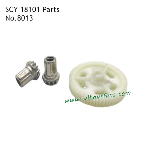 SCY 18101 Parts Nylon Main Gear and Metal Driving Gear 8013