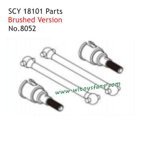 SCY 18101 Pro Parts Brushless Metal Rear Drive Shaft 8052