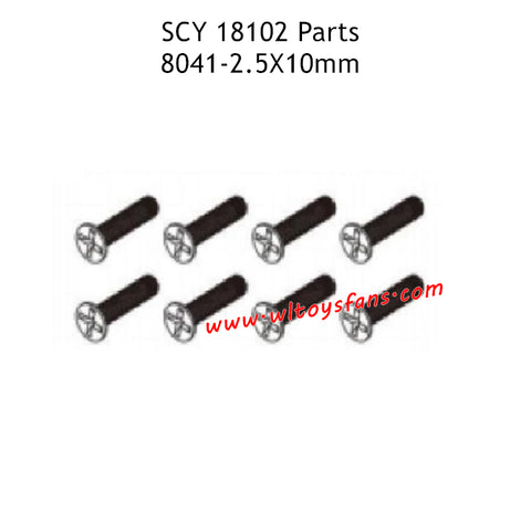 SCY 18102 RC Car Parts 2.5X10mm Screw 8041
