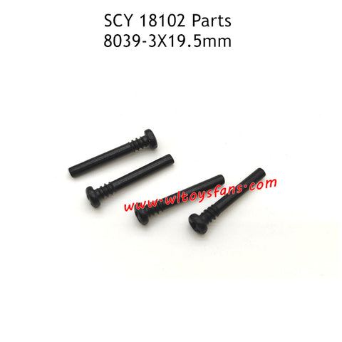 SCY 18102 RC Car Parts 3X19.5mm Screw 8039