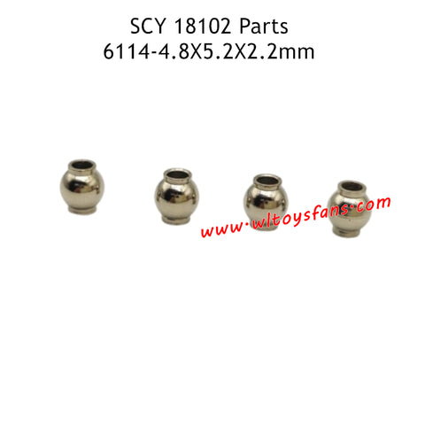 SCY 18102 RC Car Parts 4.8X5.2X2.2mm Metal Pivot Balls 6114
