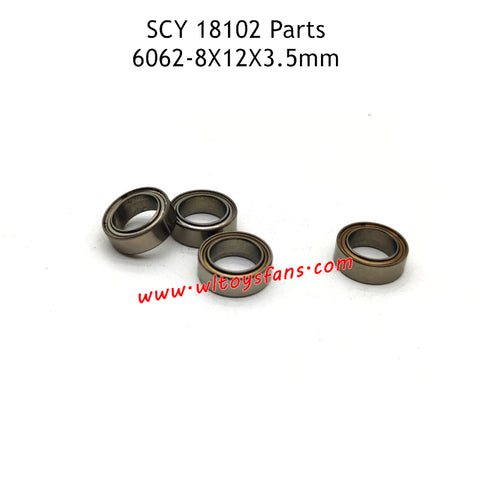 SCY 18102 RC Car Parts 8X12X3.5mm Ball Bearing 6062