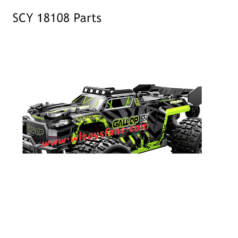 SCY 18108 Parts Car Shell Green