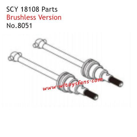 SCY 18108 RC Car Parts Metal Drive Shaft 8051