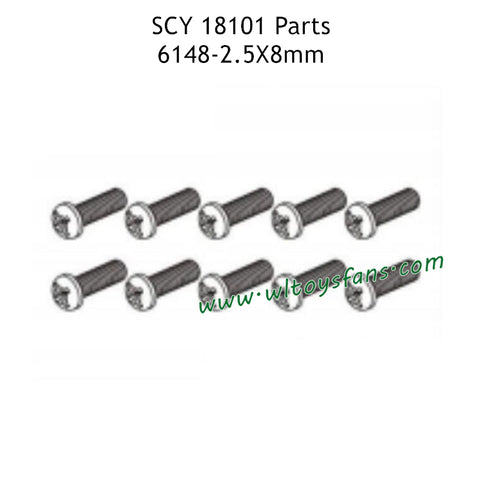 SUCHIYU 18101 Parts 2.5X8mm Screw 6148