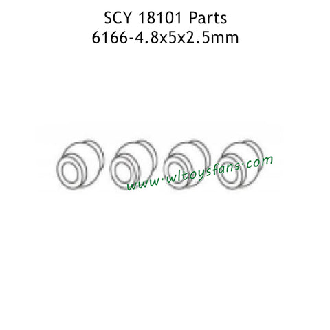 SUCHIYU 18101 Parts 4.8x5x2.5mm Metal Pivot Balls 6166