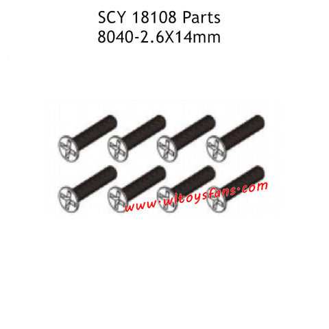 SUCHIYU 18108 Parts 2.6X14mm Screw 8040