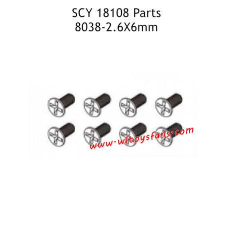 SUCHIYU 18108 Parts 2.6X6mm Screw 8038