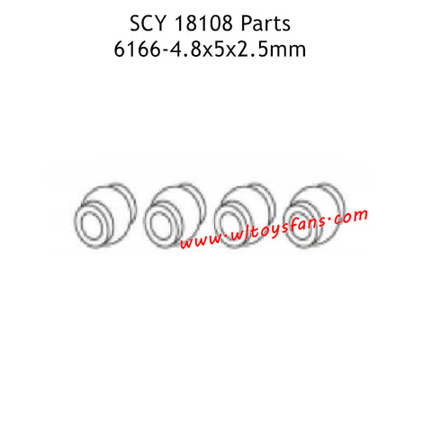 SUCHIYU 18108 Parts 4.8x5x2.5mm Metal Pivot Balls 6166