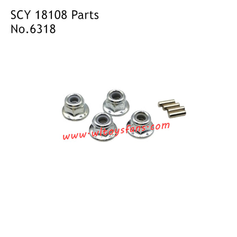 SUCHIYU 18108 Parts M4 Nut and 2X6.2mm Adapter Optical Axis 6318