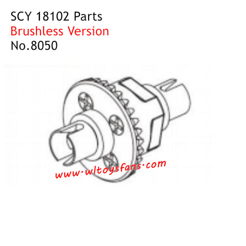 SUCHIYU SCY 18102 RC Car Parts Brushless Metal Differential 8050