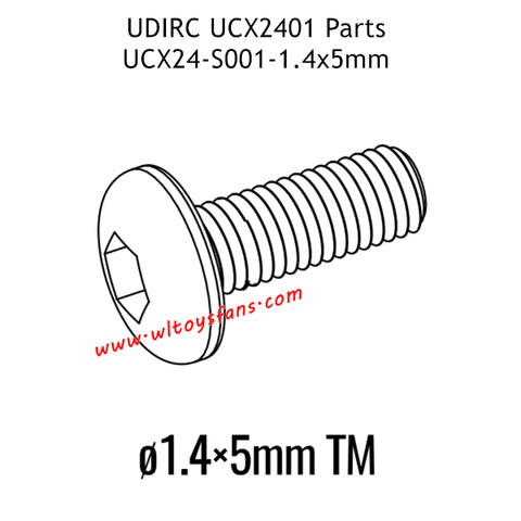 UDIRC UCX2401 Parts Hexagon Socket Button Head Machine Screw UCX24-S001