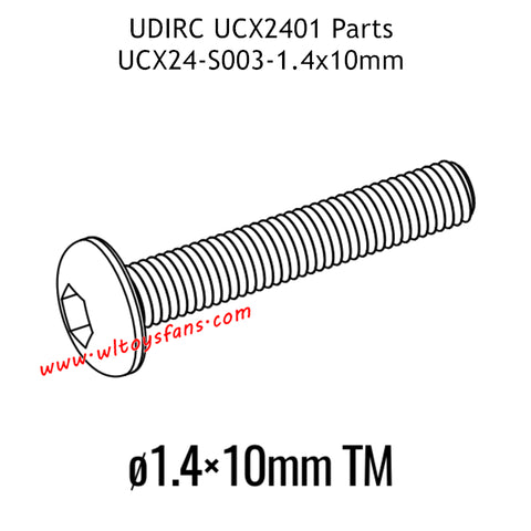 UDIRC UCX2401 Parts Hexagon Socket Button Head Machine Screw UCX24-S003