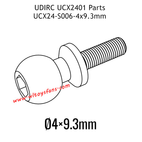 UDIRC UCX2401 Parts Hollow Ball Screw UCX24-S006