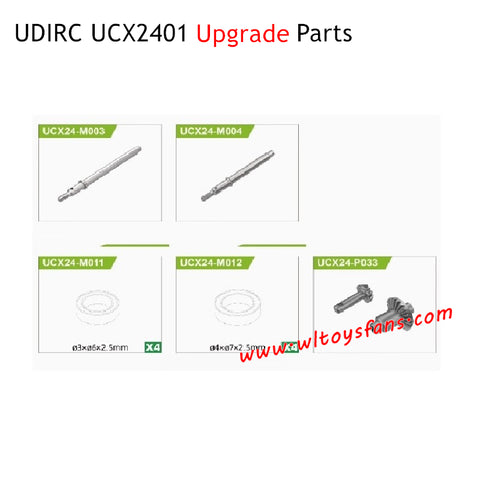 UDIRC UCX2401 Upgrade Parts Rear Axle Kits
