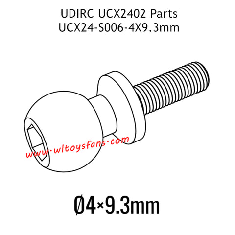 UDIRC UCX2402 Parts Hollow Ball Screw UCX24-S006