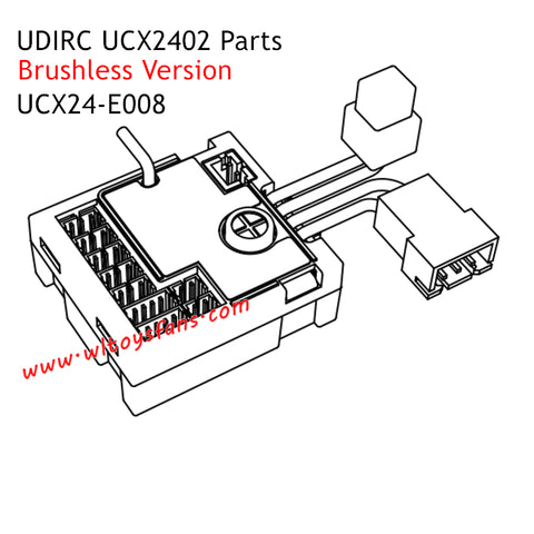 UDIRC UCX2402 Parts Brushless Speed Control and Receiver UCX24-E008