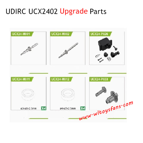 UDIRC UCX2402 Upgrade Parts Front Axle Kits
