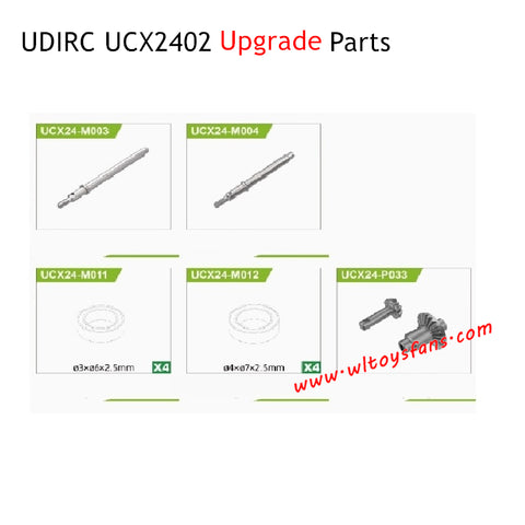 UDIRC UCX2402 Upgrade Parts Rear Axle Kits