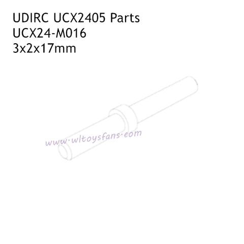 UDIRC UCX2405 RC Car Parts 3x2x17mm Secondary Gear Shaft Short UCX24-M016