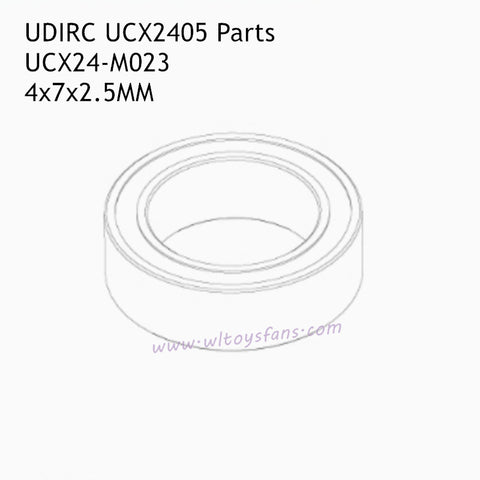UDIRC UCX2405 RC Car Parts 4x7x2.5mm Ball Bearings UCX24-M023