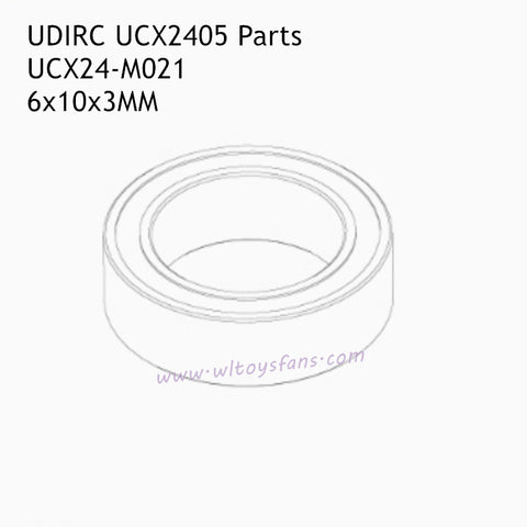 UDIRC UCX2405 RC Car Parts 6x10x3mm Ball Bearings UCX24-M021