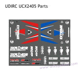 UDIRC UCX2405 RC Car Parts External Car Sticker