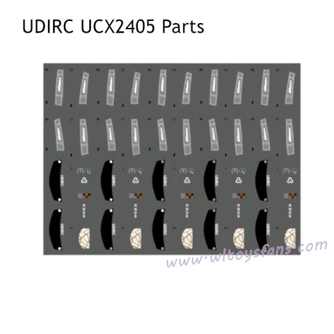 UDIRC UCX2405 RC Car Parts Interior Sticker