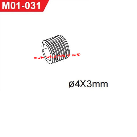 UDIRC UD1001 Parts 4X3mm Set Screw M01-031
